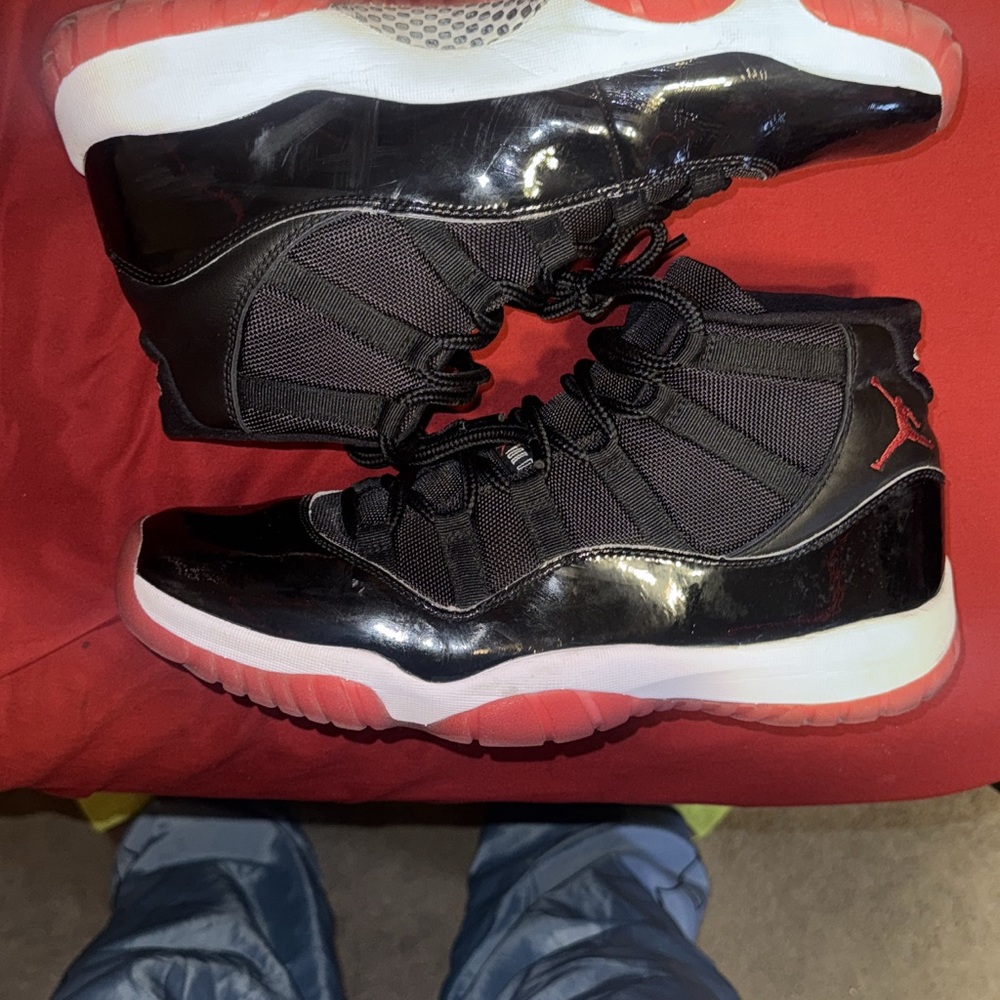 Jordan Black and Red Sneakers